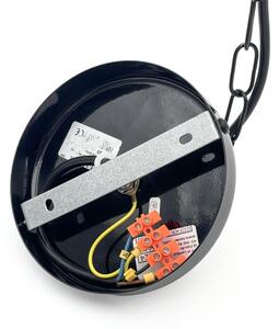 Полилей с верига ROSA 3xE27/60W/230V черен/сив