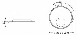 Brilagi -LED Детско таванно осветително тяло STARSHIP LED/64W/230V 3000/4500K жълто