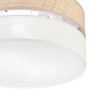 Плафон SIRJA DOUBLE BOHO 2xE14/15W/230V, диаметър 35 см, бежово/кремаво