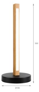 LED настолна лампа VERDE LED/10W/230V 3000K дъб/черен