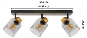Brilagi - Точково осветително тяло HYGGE 2xE14/15W/230V черно/опушено