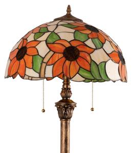 Brilagi - Tiffany витражна подова лампа SUNFLOWER 2xE27/60W/230V