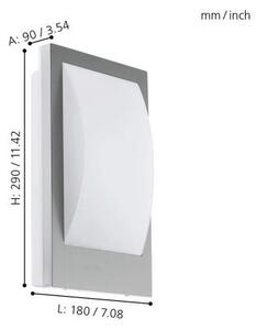 Eglo 33569 - LED Външно стенно осветително тяло VERRES-C 1xE27/9W/230V IP44