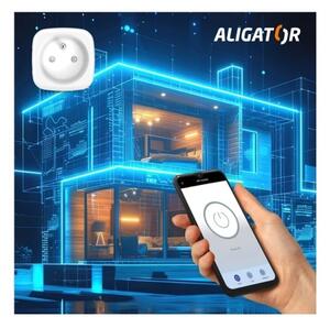 Aligator WAL001 - Умен контакт 3680W/230V/Тип E/16A Wi-Fi Tuya