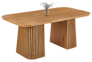 Разтегателна трапезна маса VERLO mdf в естествен дървен цвят 120/150/180x90x75см