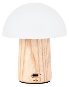 GINGKO Смарт лампа “Alice Mushroom“ М - 12,5 см./бял ясен