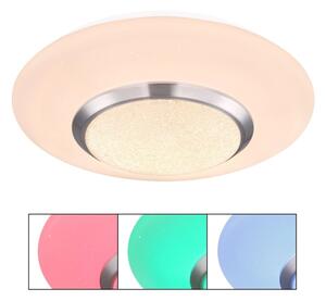Globo 48311-18RGB - LED RGBW сребристо таванно осветително тяло CANDIDA 18W/230V 3000K, диаметър 34 см