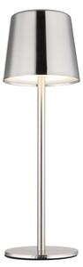 Globo 58482N-LED Димируема сензорна презареждаема настолна лампа VANCOUVER 2W/3,7V 2200mAh лъскав хром