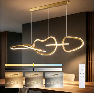 BRILAGI - LED димируем полилей на кабел SIGNATURE LED/80W/230V 120x25 cm златен + дистанционно управление