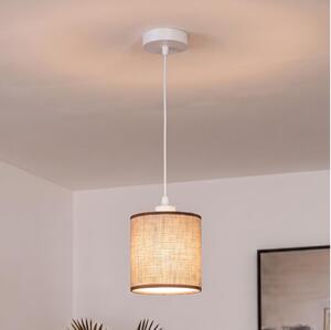 BRILAGI - LED полилей на кабел NUBILA 1xE27/60W/230V Ø 14 cm бял/кафяв