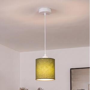 BRILAGI - LED полилей на кабел NUBILA 1xE27/60W/230V диам. 14 см бяла/зелена