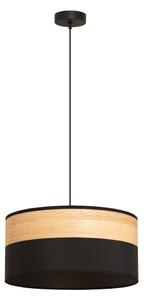 Полилей на кабел ALBA 1xE27/15W/230V Ø 40 см черен/кафяв