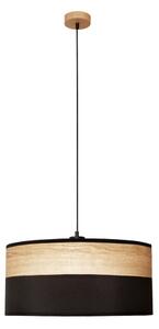 Полилей на кабел ALBA 1xE27/15W/230V pr. 45 cm черен/кафяв