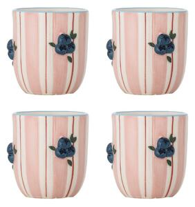 Розови керамични чаши в комплект 4 бр. за капучино 235 ml Carry – Bloomingville