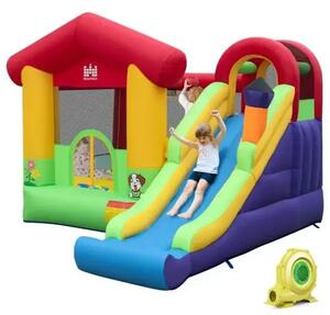 Bouncy Castle Надуваем замък за игра с вентилатор