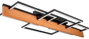 LED таванно осветително тяло LARYSA LED/35W/230V 35x90 см в цвят бор