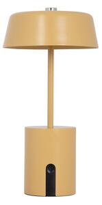 Метална LED настолна лампа в цвят жълта охра (височина 22,5 cm) Elemental LED – Leitmotiv