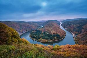 Флизелинов фототапет красив есенен пейзаж 375 x 250 см