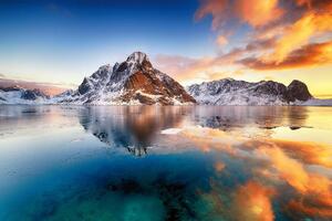 Флизелинов фототапет цветен изгрев 375 x 250 см