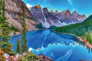 Флизелинов фототапет езеро морейн 375 x 250 см