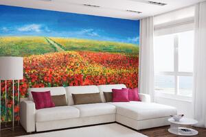 Самозалепваща се флизелинова фототапета картина - акрилен пейзаж 375 x 250 см