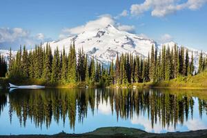 Флизелинов фототапет връх глейшър във вашингтон 375 x 250 см