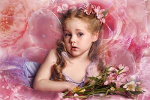 Флизелинов фототапет малка фея 375 x 250 см