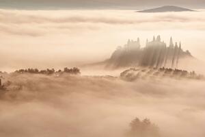Флизелинов фототапет изгрев в мъгла 375 x 250 см