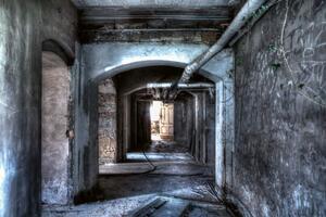 Флизелинов фототапет коридор в мазето 375 x 250 см