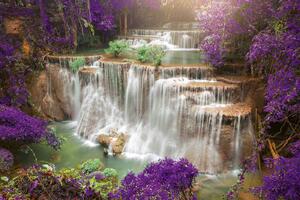 Флизелинов фототапет вълшебен водопад 375 x 250 см