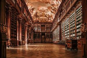 Флизелинов фототапет празна библиотека 375 x 250 см