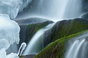 Флизелинов фототапет леден водопад 375 x 250 см