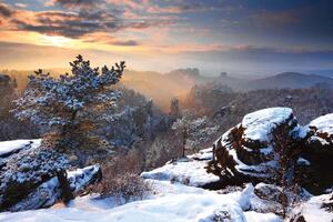 Флизелинов фототапет планинска гледка 375 x 250 см
