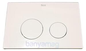 Roca AC2 двоен бутон за структура Active One, бял гланц