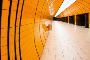Флизелинов фототапет метро коридор 375 x 250 см