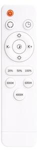 LED димируема таванна лампа KERN LED/100W/230V, Ø 100 см, черна + дистанционно управление