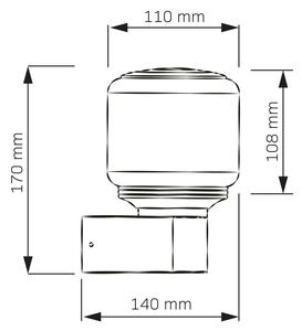 Външна стенна лампа MADRID 1xE27/12W/230V IP44, черна