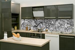 Фототапет за кухня - карта на вашингтон 260 x 60 см