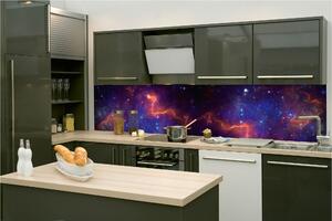 Фототапет за кухня - цветна галактика 260 x 60 см