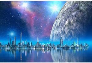 Флизелинов фототапет футуристичен град 375 x 250 см