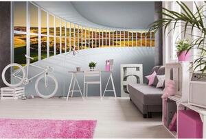Флизелинов фототапет зала с гледка 375 x 250 см