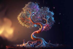 Флизелинов фототапет фантастично дърво 375 x 250 см