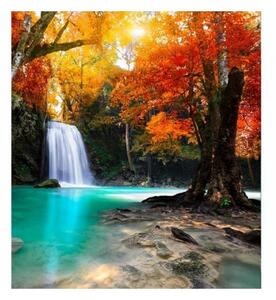 Флизелинов фототапет водопад насред гората 225 x 250 см