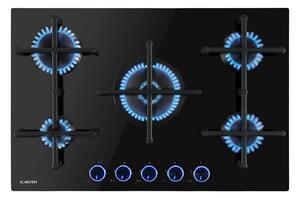 Klarstein Illuminosa 5 газов котлон с 5 горелки Sabaf, стъклокерамика