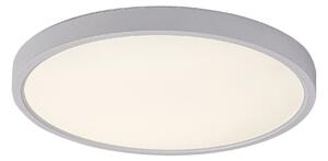 Paulos, indoor white plastic ceiling lamp, 24W, with shade: 2230lm, without shade: 2400lm, 4000K, D30cm, H2,5cm, IP20, Class F