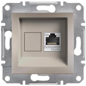 SE Розетка RJ45 UTP cat.5е цвят Бронз Asfora - EPH4300169