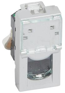 Legrand 079451 RJ45 Розетка Mosaic, 5e UTP, 1М, aluminium, - 079451