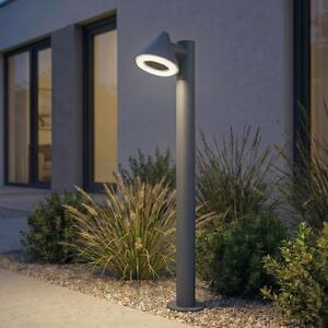Lindby LED осветление за пътеки Soran, черно, 100 см, метал, IP44, Черен, Метал, Модерен