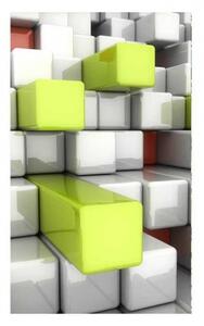 Флизелинов фототапет 3d кубчета 150 x 250 см
