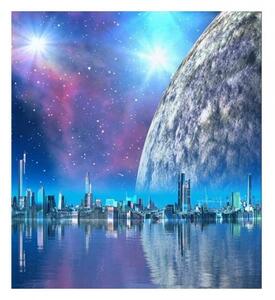 Флизелинов фототапет футуристичен град 225 x 250 см